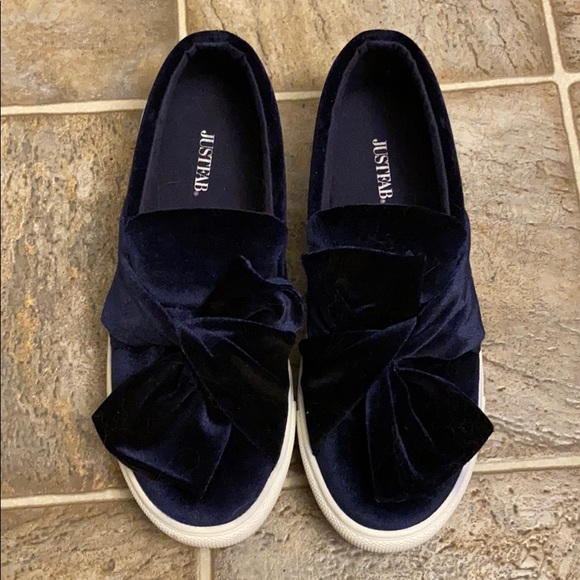 JustFab Shoes - JustFab velvet sneakers